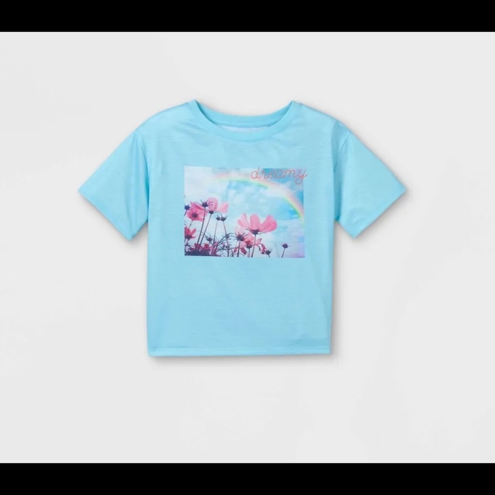 Girls' Flora Pajama Top - Art Cass™- Light Blue - Size M 7/8 l 0/12, 14/16 - NWT